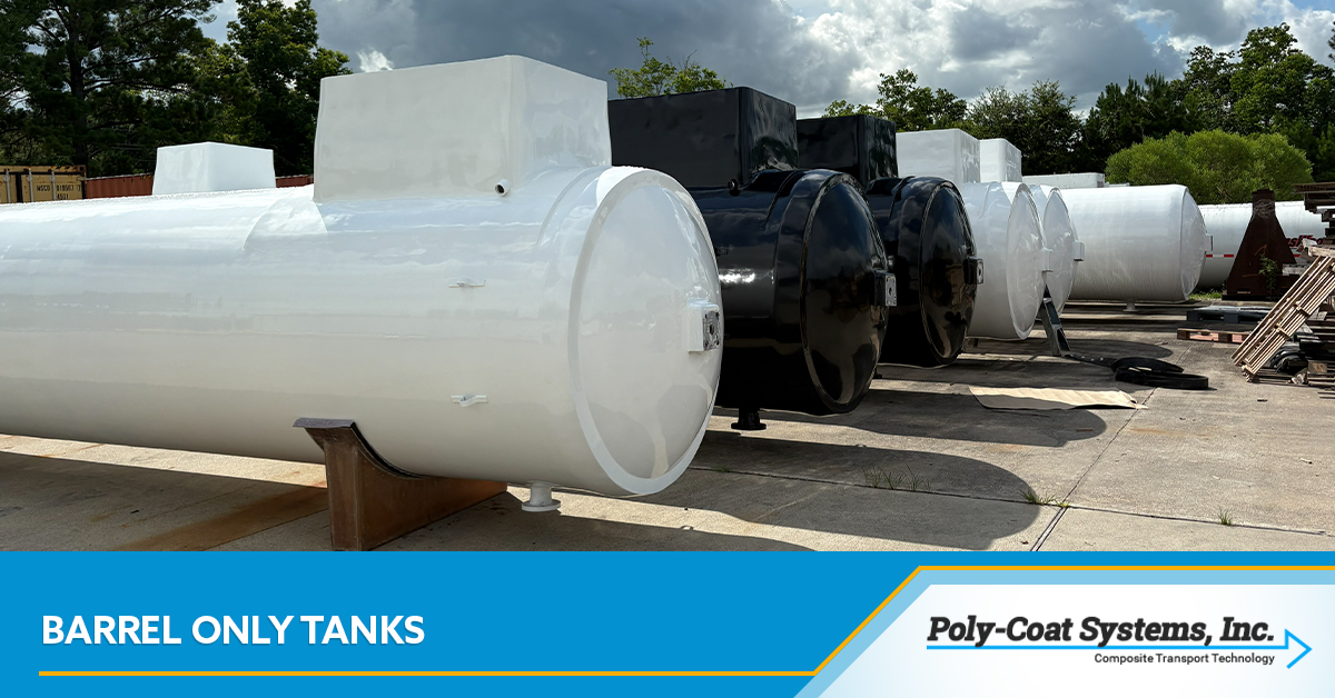 Custom FRP tank barrels.